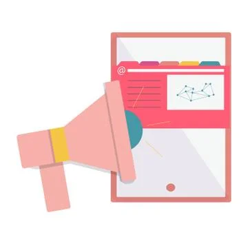 Web analytics or promotion icon Stock Illustration