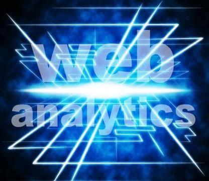 Web analytics representing data measuring and optimize 스톡 일러스트