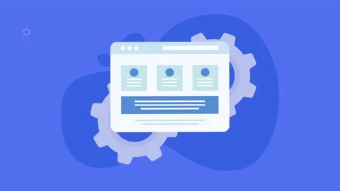 Web and gears settings Stock Footage 172574586