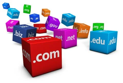 Web And Internet Domain Names Stock Illustration