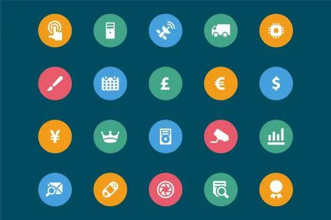 Web and Mobile Vector Icons Pack Stock Illustration