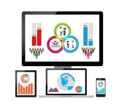 Web and SEO analytics concept Stock Illustration