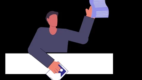 Web and Work 2d animation video. Stock Footage 282383009