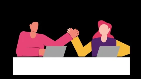 Web and Work 2d animation video. Stock Footage 282383010