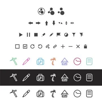 Web App Icons Stock Illustration