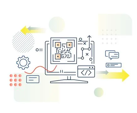 Web Application Development Process - Illustration Stock Illustration