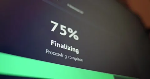 Web Application File Upload Progress Bar Screen Stock Footage 336722433