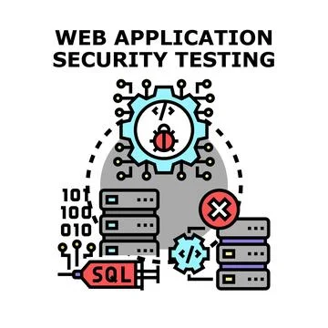 Web application security testing identifying software vulnerabilities イラスト素材