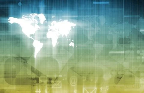 Web application system Illustrazione stock