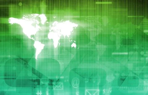 Web application system Stockillustratie