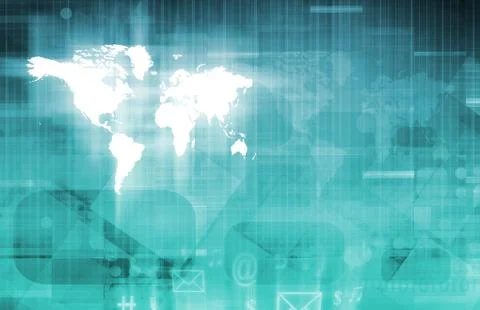 Web application system Illustrazione stock