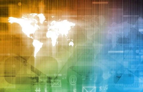 Web application system Illustrazione stock