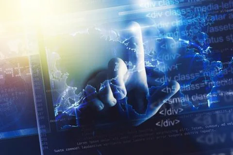Web applications creation Stock Photos