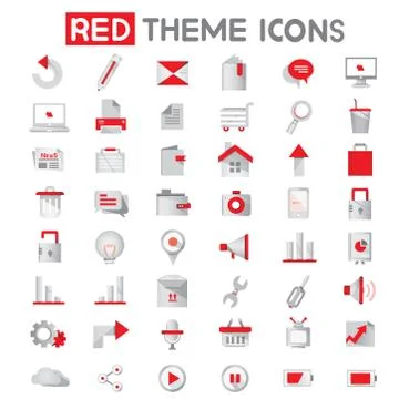 Web apps icons Stock Illustration