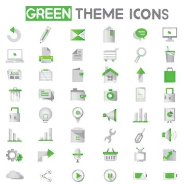 Web apps icons Illustrazione stock