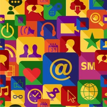 Web apps pattern set 스톡 일러스트