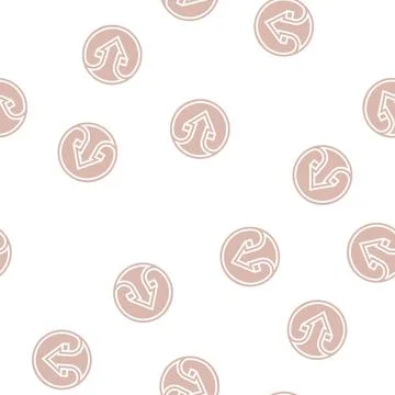 Web arrow glyph seamless pattern Stock Illustration