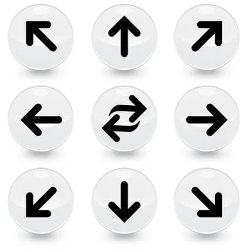 Web arrow icons Stock Illustration