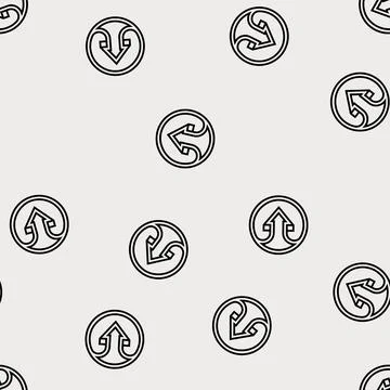 Web arrow line seamless pattern Stock Illustration