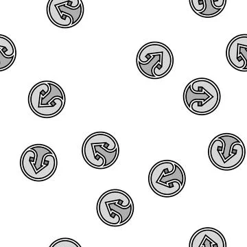 Web arrow vector seamless pattern Stock Illustration
