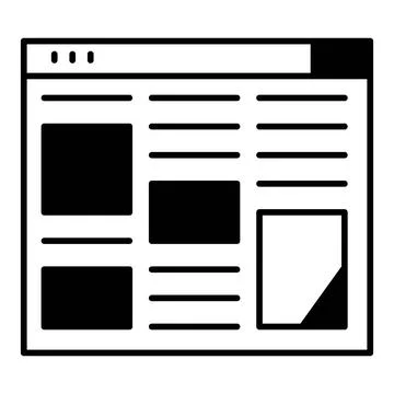 Web Article Dualtone Icon Illustrazione stock