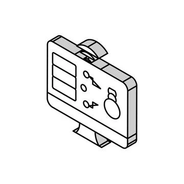 Web attacks isometric icon vector illustration Stock Illustration