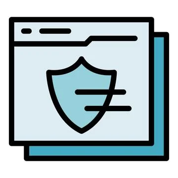 Web authentication icon vector flat Stock Illustration