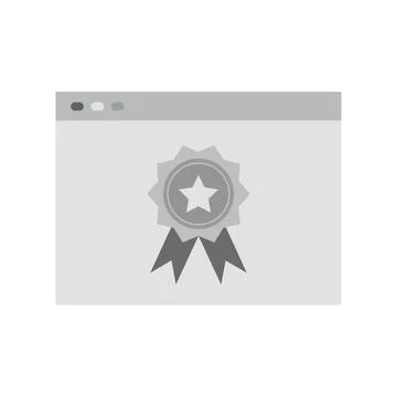 Web Award icon vector image. Stock Illustration