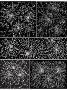 Web background pattern set II Web background pattern set 2. Eau-forte blac... Stock Photos