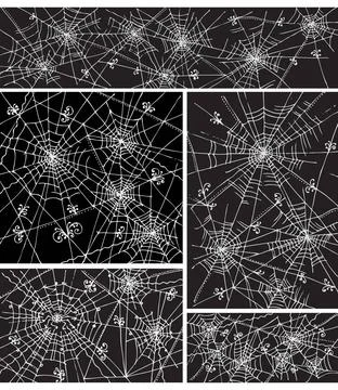 Web background pattern set IV Web background pattern set 4. Eau-forte blac... 스톡 사진