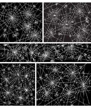 Web background pattern set V Web background pattern set 5. Eau-forte black... Stock Photos