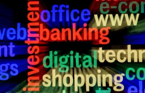 Web banking Illustrazione stock