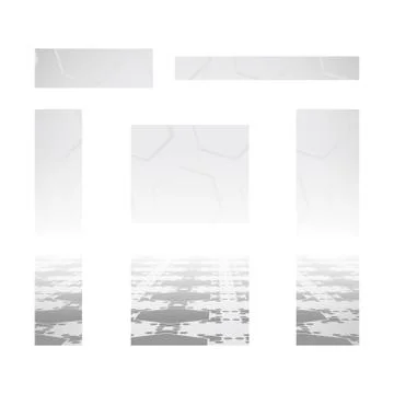 Web banner backgrounds collection of standard size for advertising with gray  Stock Illustration