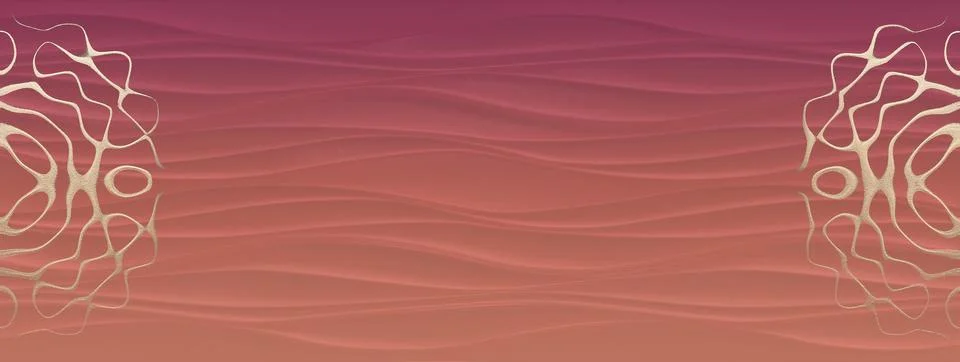 Web banner with cymatics sand forms Stock Illustration