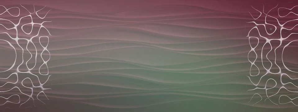 Web banner with cymatics sand forms Stock Illustration