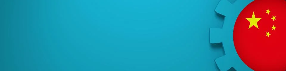 Web Banner, Header Layout Template. China industry Stock Illustration