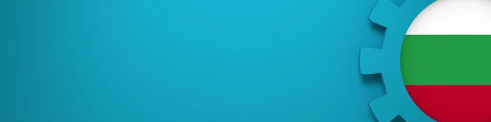 Web Banner, Header Layout Template. Bulgaria industry Stock Illustration
