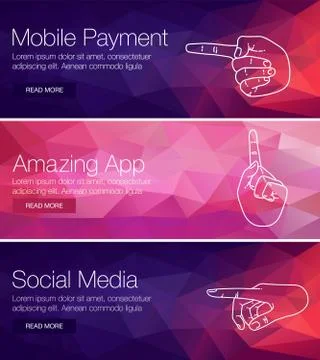 Web banner for presentatio Stock Illustration