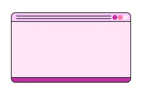 Web banner template in retro computer interface style. Retrowave design. 90s Stock Illustration