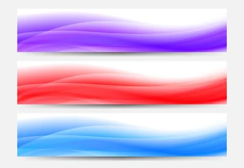 Web Banners Background in blue, red and purple Stock Illustration