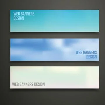 Web banners design Stock Illustration