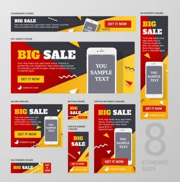 Web Banners Set Stock Illustration