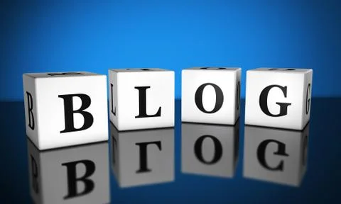 Web Blog Sign Stock Illustration