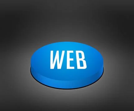 Web blue button 스톡 일러스트
