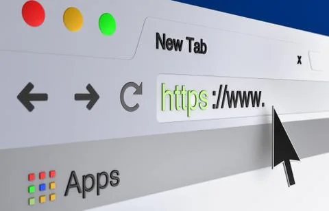 Web browser address bar Stock-Illustration