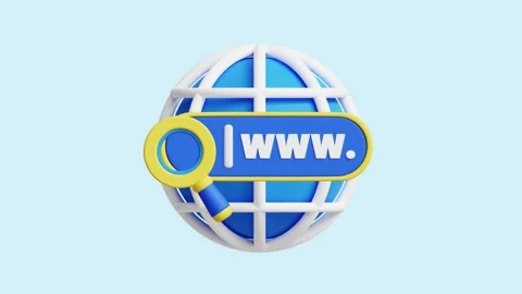 Web Browser animated 3d icon. Stock Footage 289453732