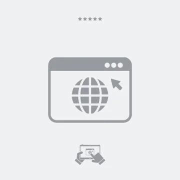 Web browser concept icon Stock-Illustration