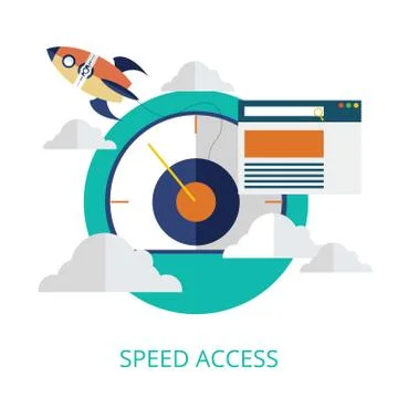 Web Browser With Connection 5G High-Speed Internet Stock Illustration