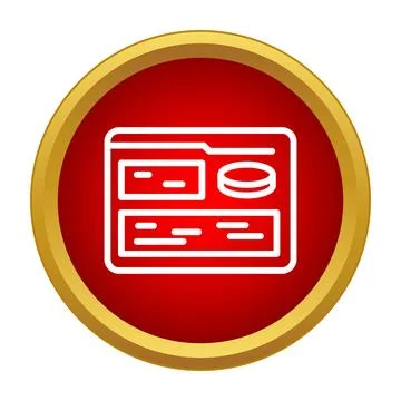 Web browser displaying data and information online Stock-Illustration