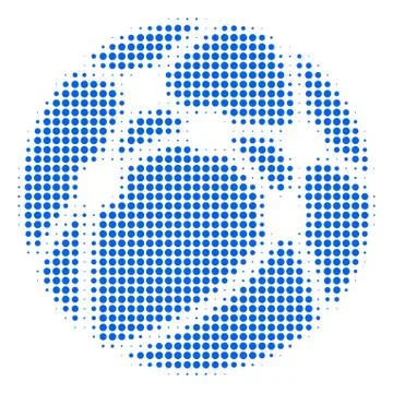 Web Browser Halftone Icon Stock Illustration